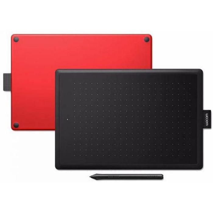 Графический планшет Wacom One CTL-472, USB, черно-красный
