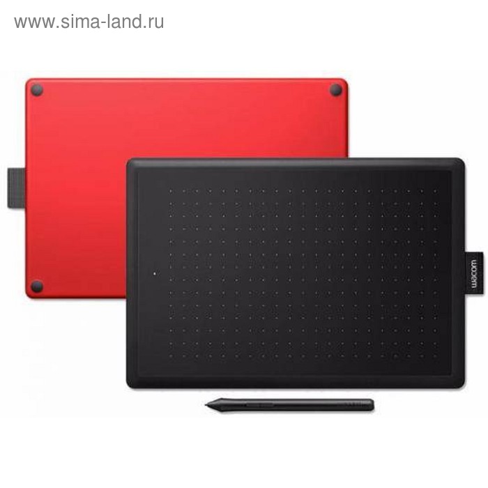 Графический планшет Wacom One CTL-472, USB, черно-красный графический планшет wacom one ctl 472 usb черно красный