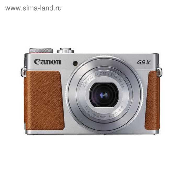фото Фотоаппарат canon powershot g9 x mark ii, 20.9мп, 1080p, 3", sdxc, wifi, серебр-коричн