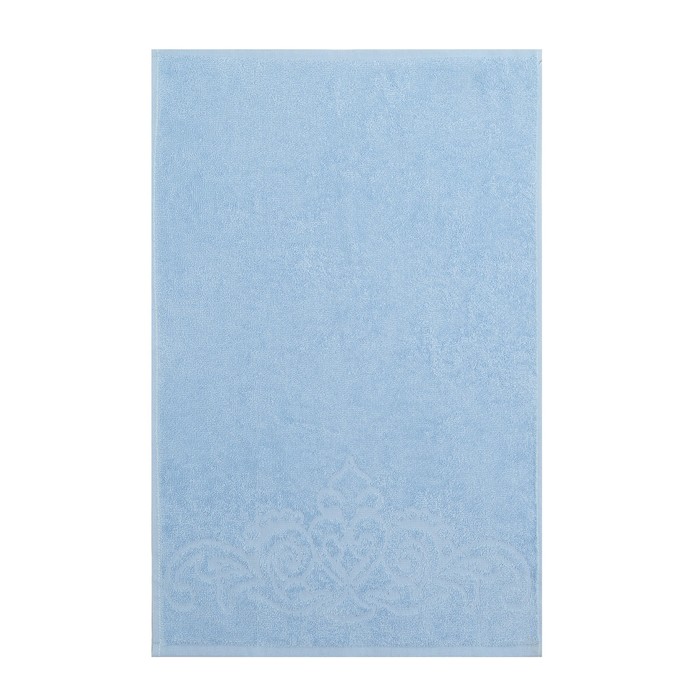 фото Полотенце махровое «romance» цвет голубой, 70х130, 320 гр. дм-люкс