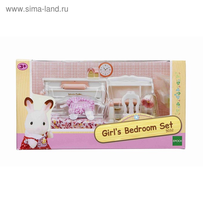фото Набор «детская комната», цвет бело-розовый sylvanian families