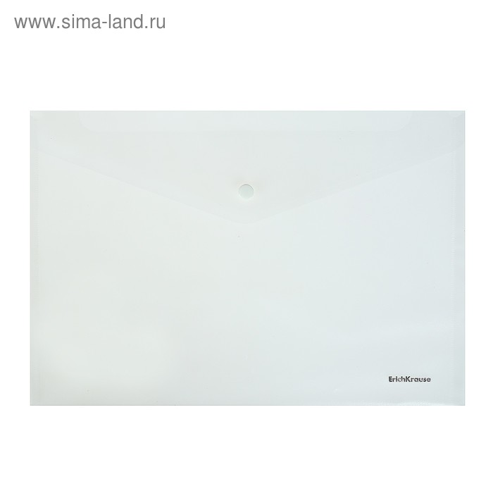 

Папка-конверт на кнопке А4, 120 мкм, ErichKrause Fizzy Clear, прозрачная