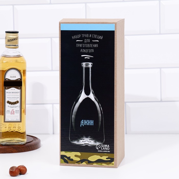 фото Набор для приготовления джина, бутылка 1 л., набор приправ добропаровъ