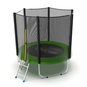 

Батут EVO JUMP External 6 ft, d=183 см, с внешней сеткой и лестницей, зелёный