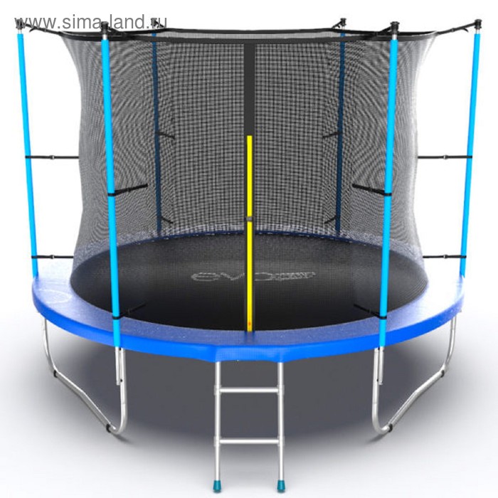 фото Батут evo jump internal 10 ft, d=305 см, с внутренней сеткой и лестницей, синий