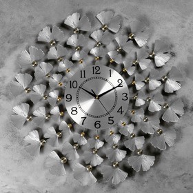 Часы настенные, серия: Ажур, "Пуэрто"  плавный ход, d=22 см, 60 х 60 см