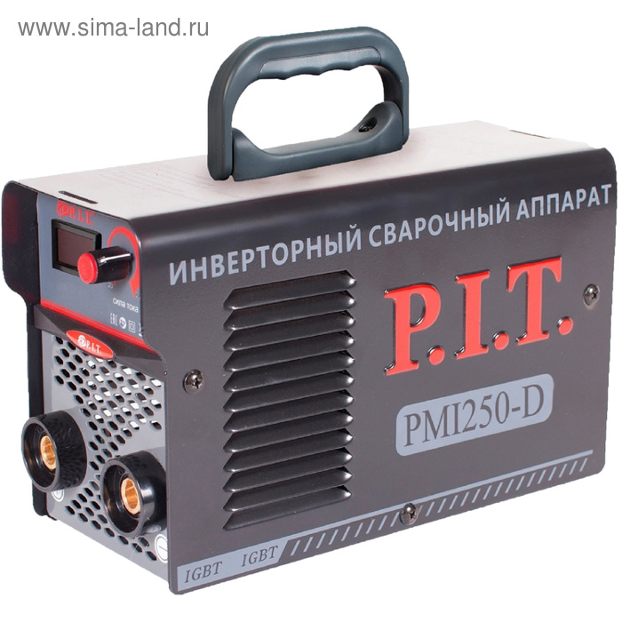 Сварочный инвертор P.I.T. PMI250-D IGBT, 6.3 кВт, 250 А, ПВ 60%, d=1.6-4 мм, горячий старт