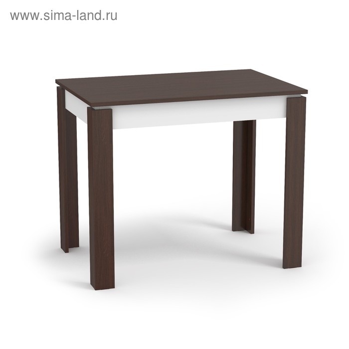 стол обеденный мебель комплекс оптима венге белый 1уп Стол обеденный Оптима,венге/белый