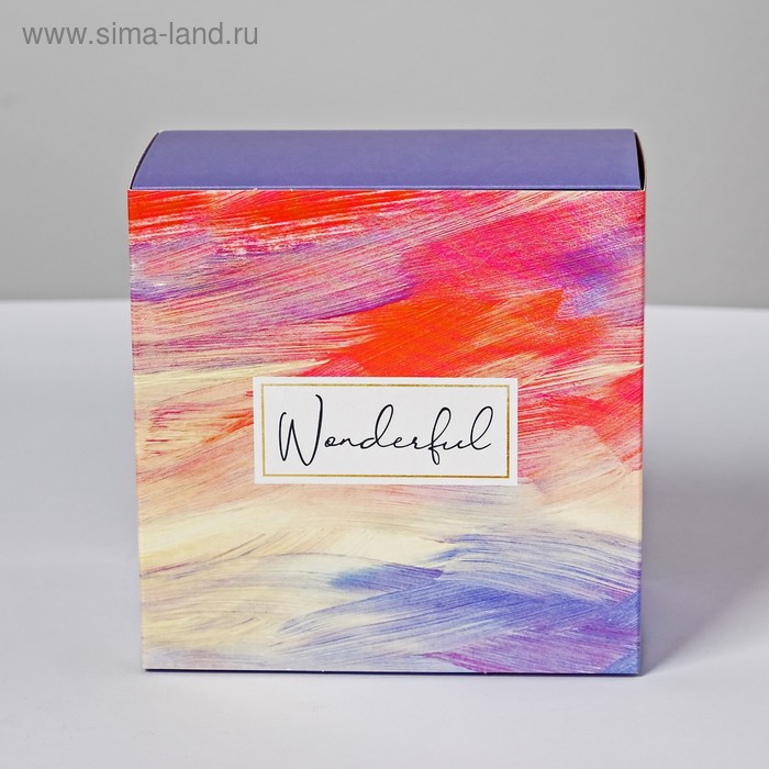 

Коробка складная «Wonderful», 14 × 14 × 8 см