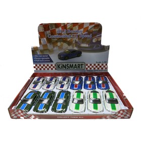 

Машина металлическая Bentley Continental GT Speed, 1:38, открываются двери, инерция, цвет белый