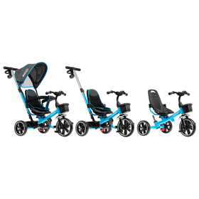

Велосипед трехколесный Micio Veloce, колеса EVA 10"/8", цвет голубой