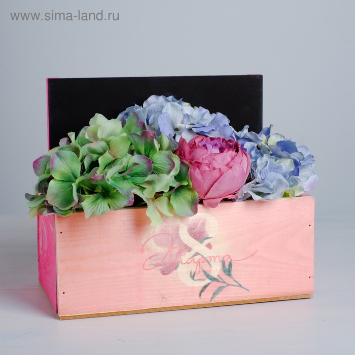 

Кашпо с грифельной табличкой «Весенний день» 24,5 х 14,5 х 20 см