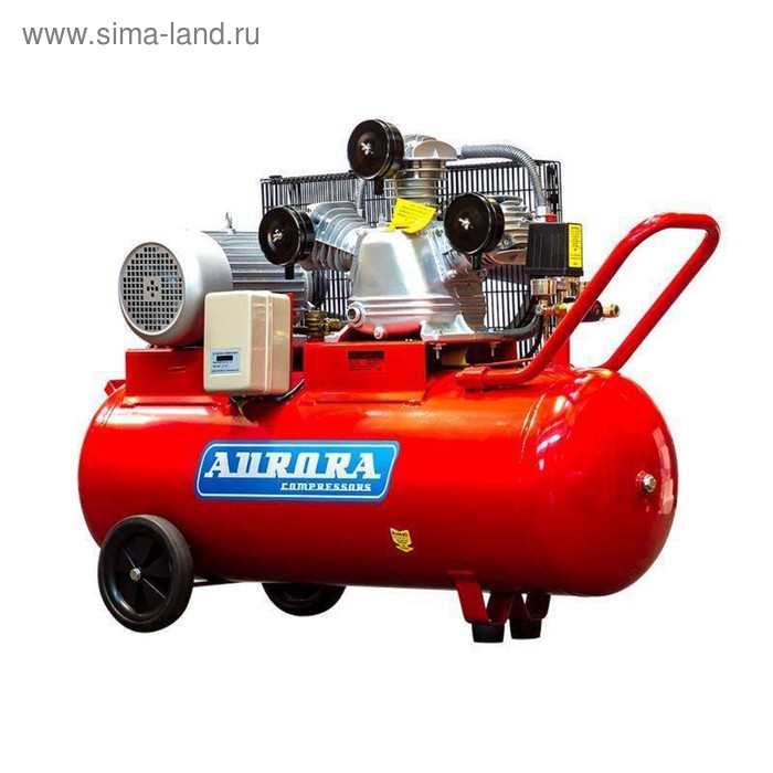 Компрессор Aurora TORNADO-105 23982, 380 В, 471 л/мин, 3 кВт, 100 л, поршневой, ременной
