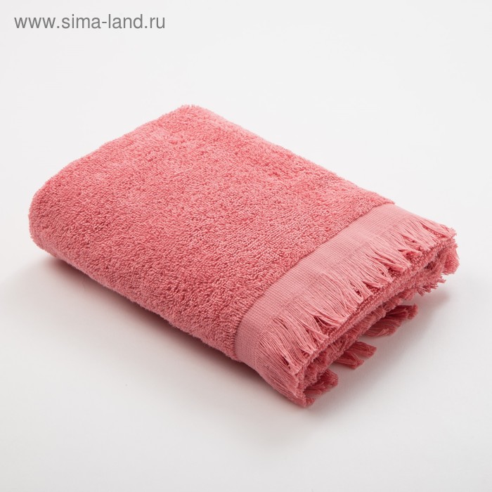 Полотенце махровое LoveLife Fringe 70х130 пыльный розовый, 100% хлопок,360 г/м2