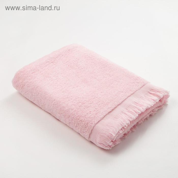 Полотенце махровое LoveLife Fringe 70х130 светло-розовый, 100% хлопок, 360 г/м2