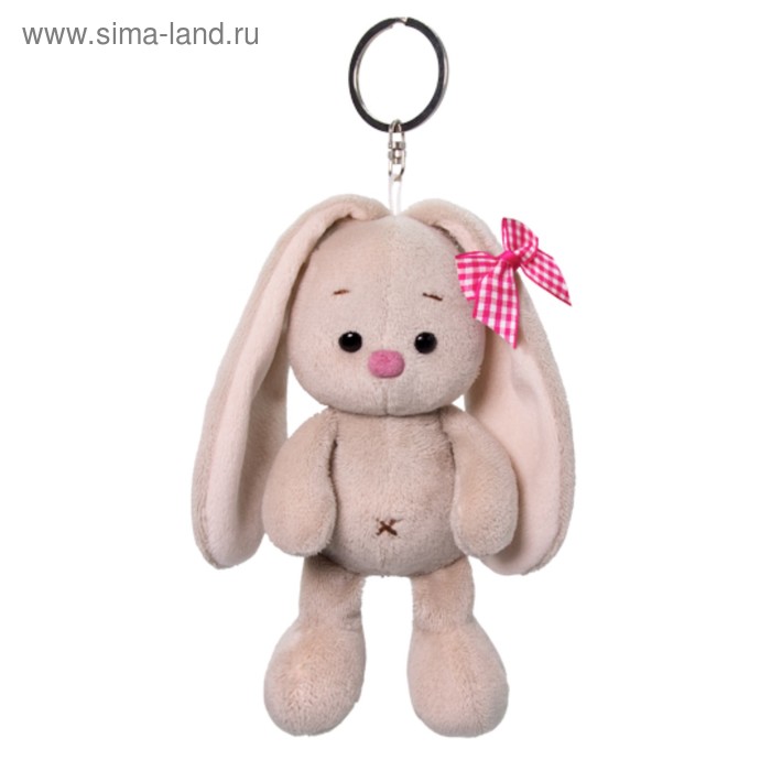 Мягкая игрушка-брелок «Зайка Ми с розовым бантиком», 14 см