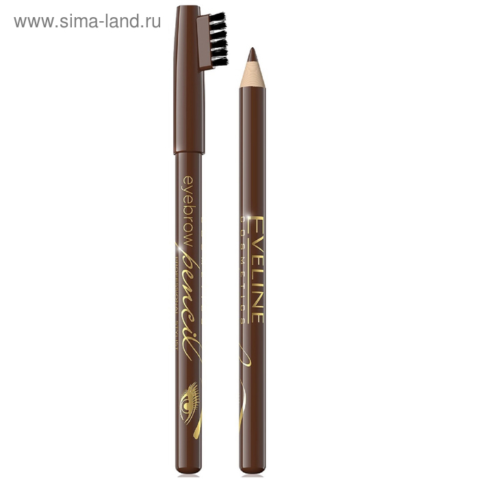 

Карандаш для бровей Eveline Eyebrow Pencil, тон brown