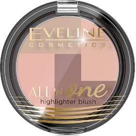 

Румяна для лица Eveline All In One, тон 01 многоцветная палитра