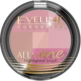 

Румяна для лица Eveline All In One, тон 02 многоцветная палитра