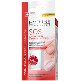 Средство для ногтей Eveline Nail Therapy SOS, с кальцием, 12 мл