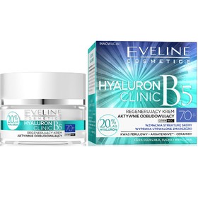 

Крем для лица Eveline Hyaluron Clinic B5 70+, день/ночь, регенерирующий, 50 мл