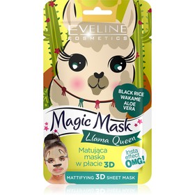 

Тканевая маска для лица Eveline 3D Magic Mask, матирующая