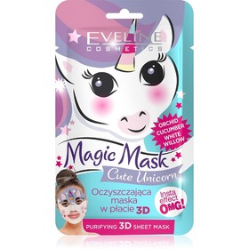 

Тканевая маска для лица Eveline 3D Magic Mask, очищающая