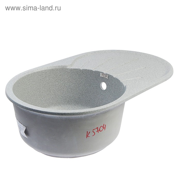 

Мойка кухонная из камня ZETT lab. 110/Q8, 730x450x210 мм, матовая, темно-серая