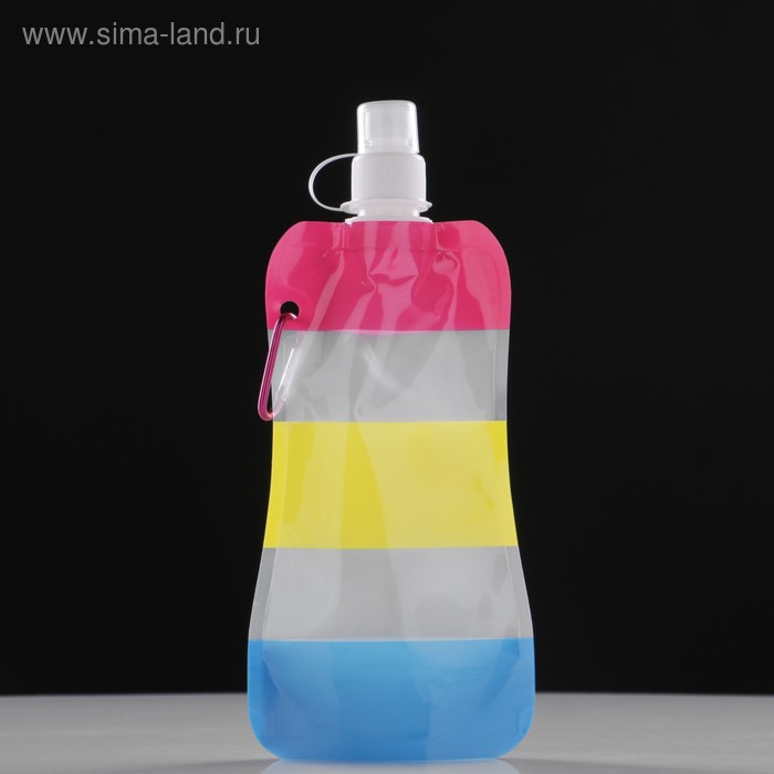 

Фляжка для воды, 450 мл, "Радуга", 26 х 12 см, микс