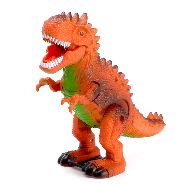 Динозавр «Рекс» работает от батареек, световые и звуковые эффекты, МИКС
