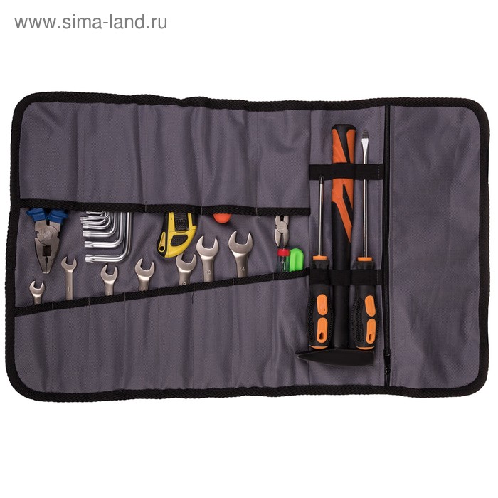 фото Органайзер для инструмента skyway, 13 предметов, с карманом, серый