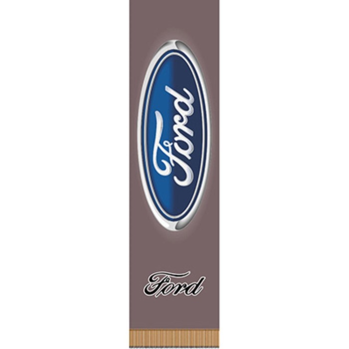 Вымпел прямоугольный FORD фон бурый сплошной, 200х55 мм, цветной, Skyway