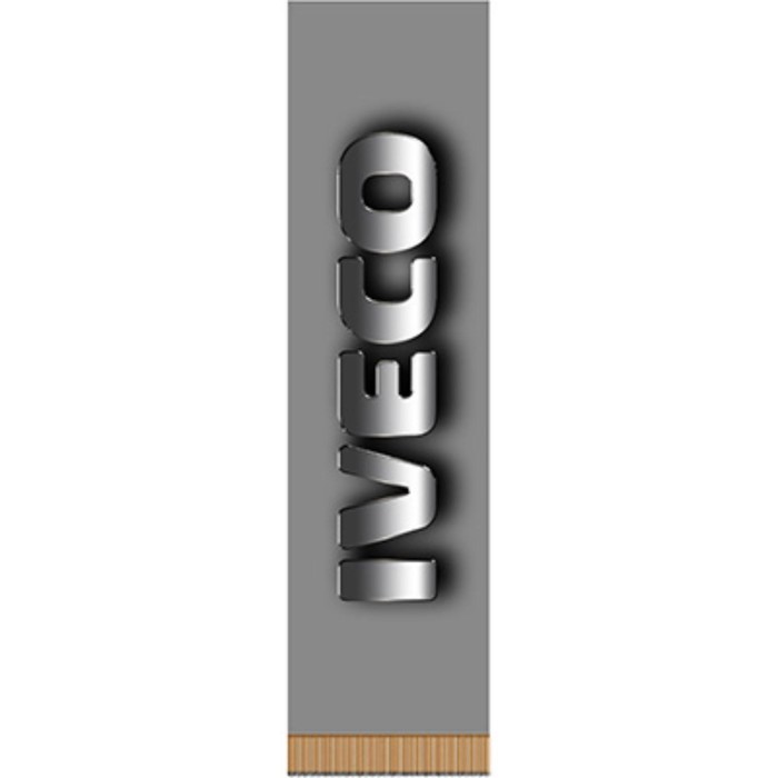 

Вымпел прямоугольный IVECO фон серый сплошной, 200х55 мм, цветной, Skyway