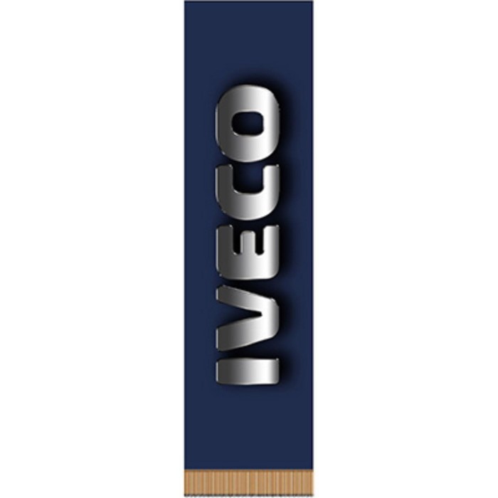 

Вымпел прямоугольный IVECO фон синий сплошной, 200х55 мм, цветной, Skyway