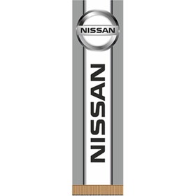 

Вымпел прямоугольный NISSAN фон серый, 200х55 мм, цветной, Skyway