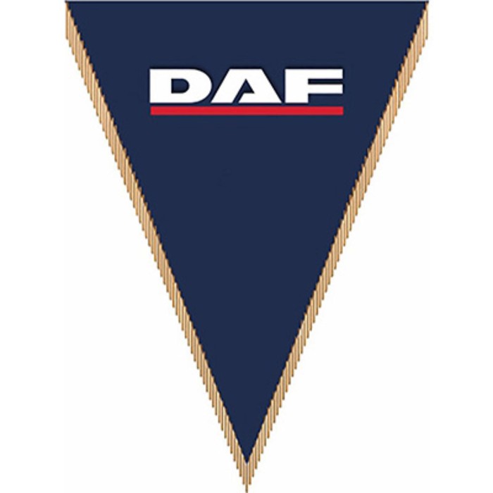 

Вымпел треугольный DAF фон синий, 260х200 мм, цветной, Skyway, S05101017
