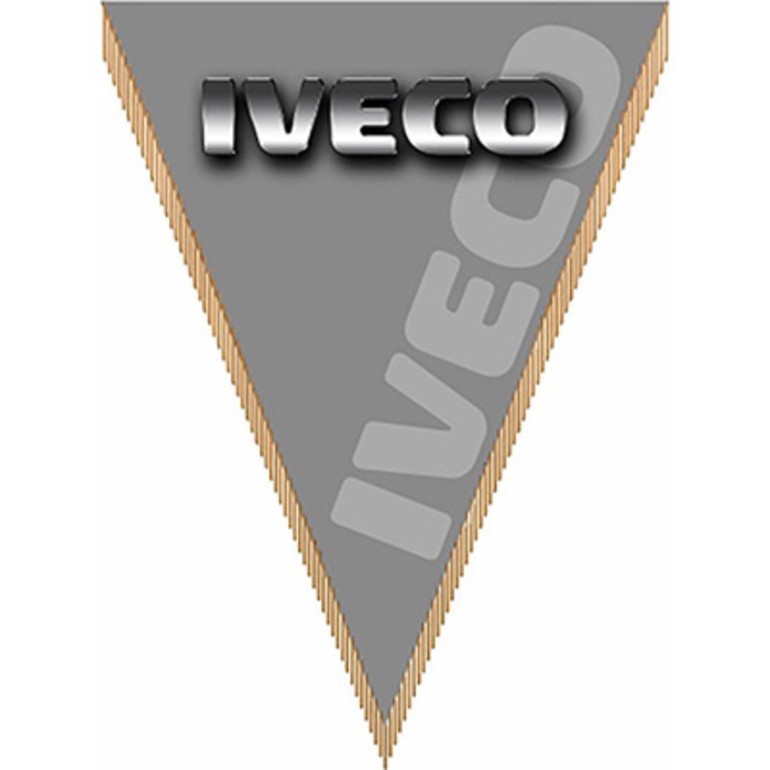 

Вымпел треугольный IVECO фон серый, 260х200 мм, цветной, Skyway, S05101031