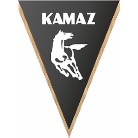 

Вымпел треугольный KAMAZ фон черный, 260х200 мм, цветной, Skyway