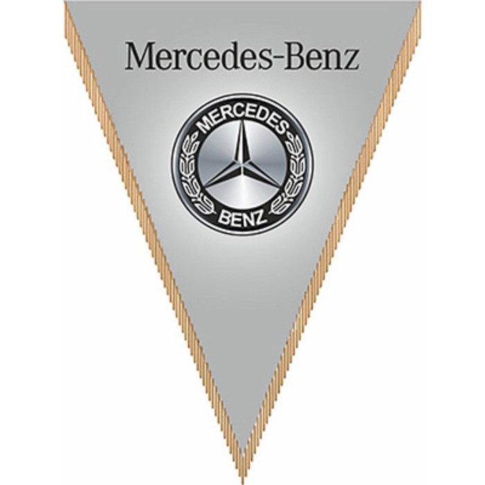 

Вымпел треугольный Mersedes-Benz фон серый, 260х200 мм, цветной, Skyway, S05101055