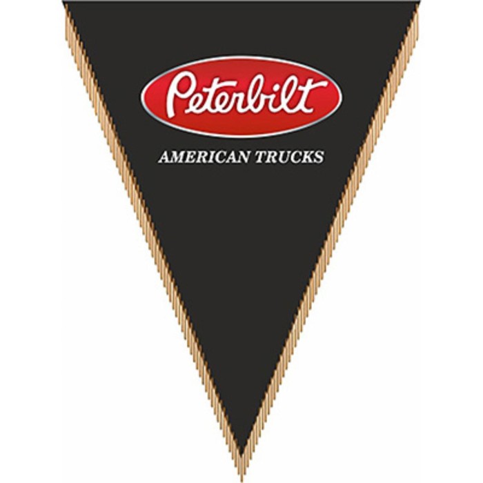 

Вымпел треугольный PETERBILT trucks фон черный, 260х200 мм, цветной, Skyway, S05101062