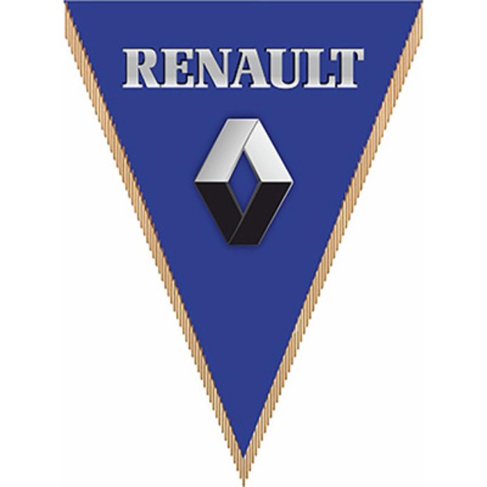 

Вымпел треугольный RENAULT фон сиреневый, 260х200 мм, цветной, Skyway, S05101071