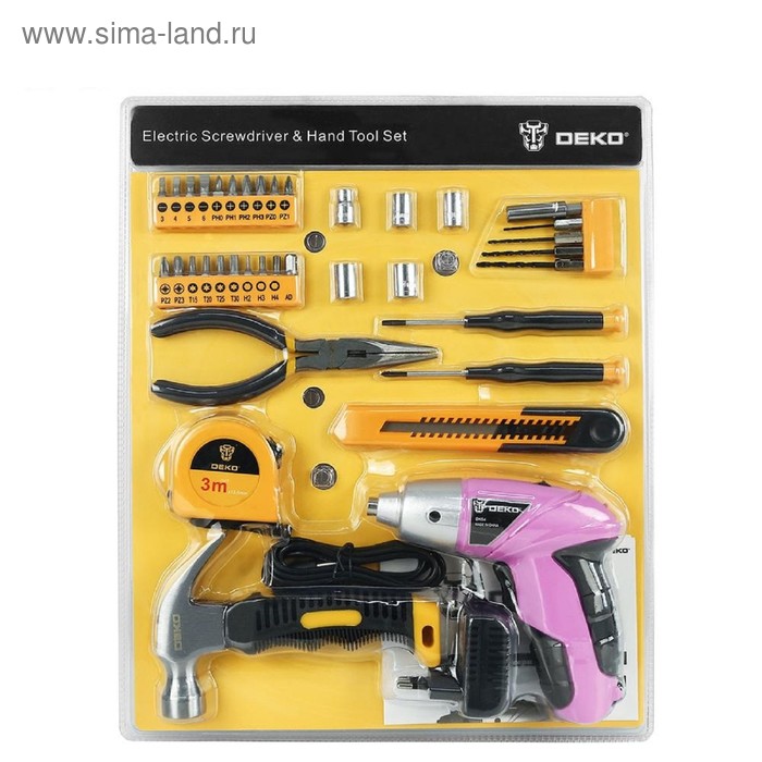 

Отвертка аккумуляторная Deko DKS4 063-4109, 4 Нм, 1/4", 180 об/мин, АКБ