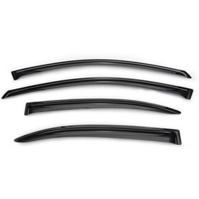 

Ветровики с серебристой окантовкой на Toyota RAV4 12/15, 4 ШТ, NLD.STORAV1332CR