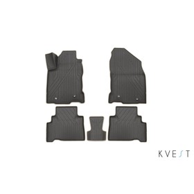 

Коврики KVEST 3D в салон Lexus NX, 2014->, 5 шт. (полистар серый/бежевый)