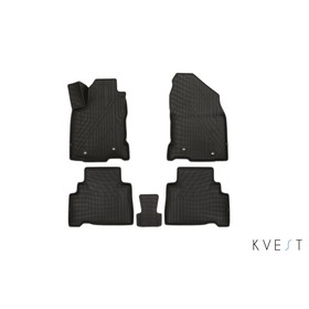 

Коврики KVEST 3D в салон Lexus NX, 2014->, 5 шт. (полистар, черный/серый)