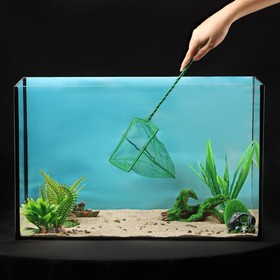 Сачок аквариумный 15 см, зелёный Ош
