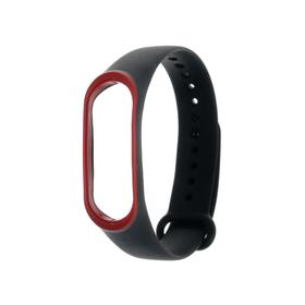 Ремешок для фитнес-браслета Mi Band 3/4 LuazON, черно-красный Бишкек Ремешок для фитнес-браслета Mi Band 3/4 LuazON, черно-красный Ош