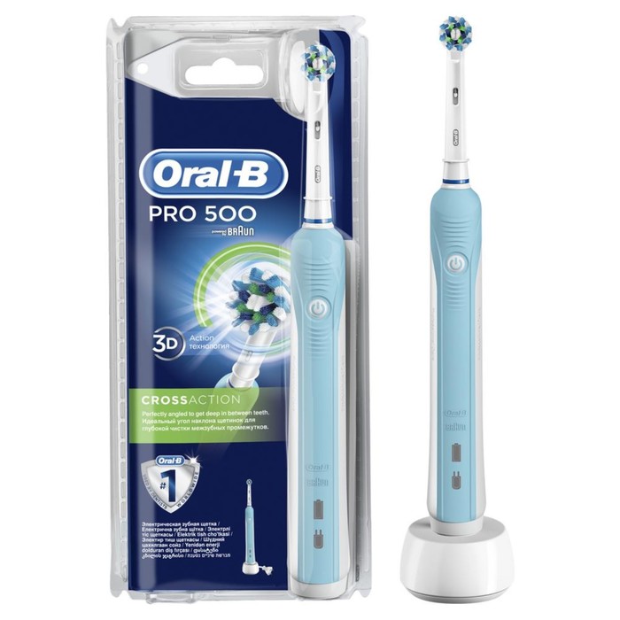 

Электрическая зубная щётка Oral-B Pro 500/D16.513.U, вращательная, 8800 об/мин, блистер