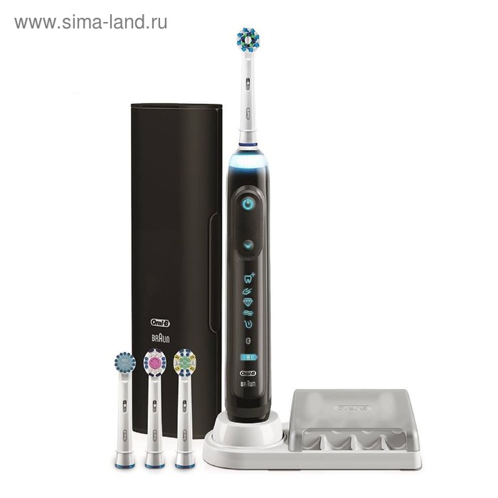 Электрическая зубная щётка Oral-B Genius 9000D7015456X вращательная 10500 обмин чёрн 1359000₽