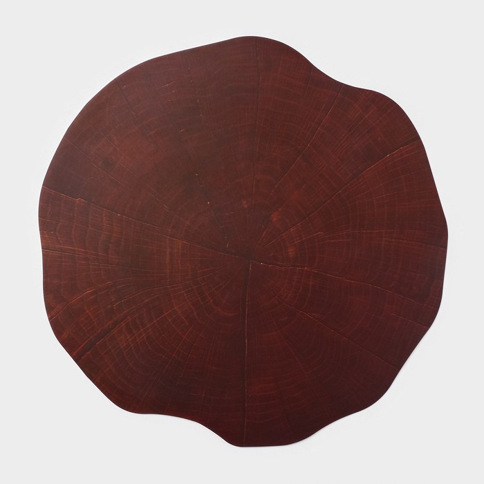 

Салфетка сервировочная на стол «Спил», 38×39 см, цвет коричневый